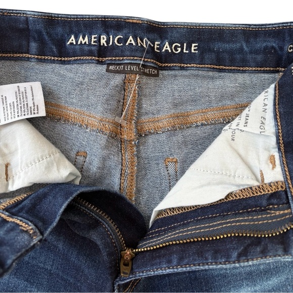 American Eagle, Curvy Super Hi-Rise Jegging, Size 00, Dark Blue - Picture 5 of 14